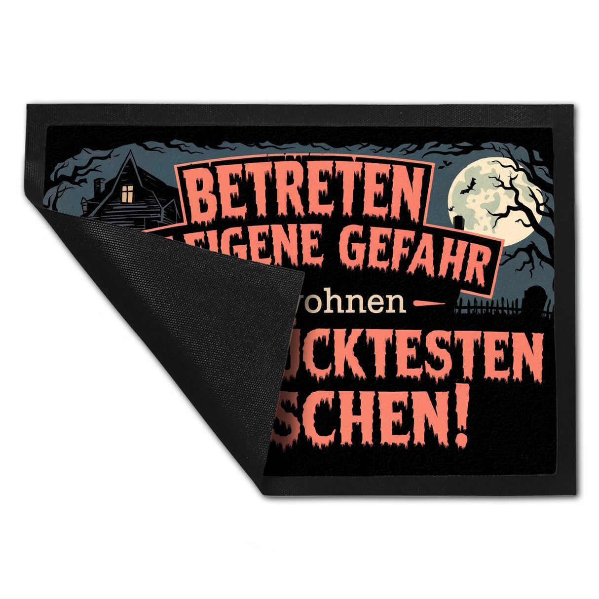 Spukhaus Friedhof - Betreten auf eigene Gefahr Fußmatte in 35x50 cm