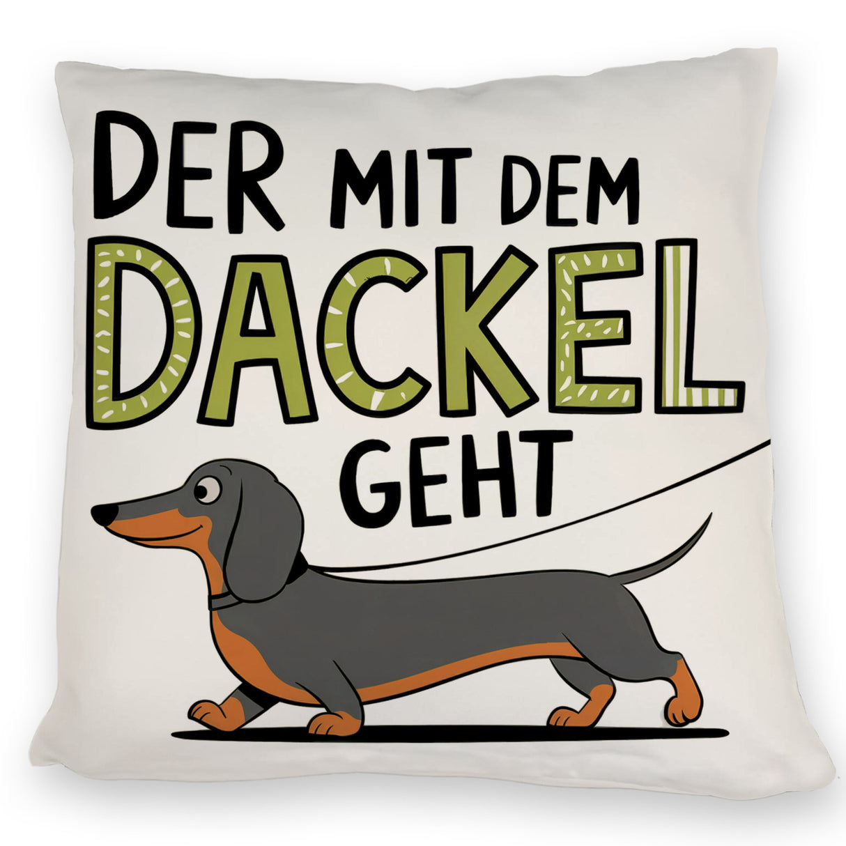 Pummeliger Dackel - Der mit dem Dackel Kissen