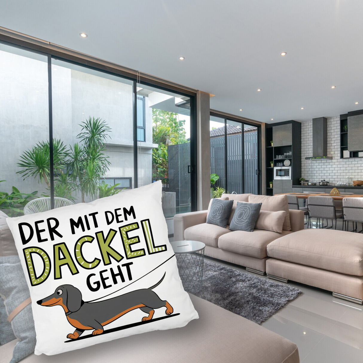 Pummeliger Dackel - Der mit dem Dackel Kissen