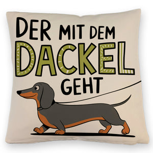 Pummeliger Dackel - Der mit dem Dackel Kissen