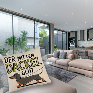 Pummeliger Dackel - Der mit dem Dackel Kissen