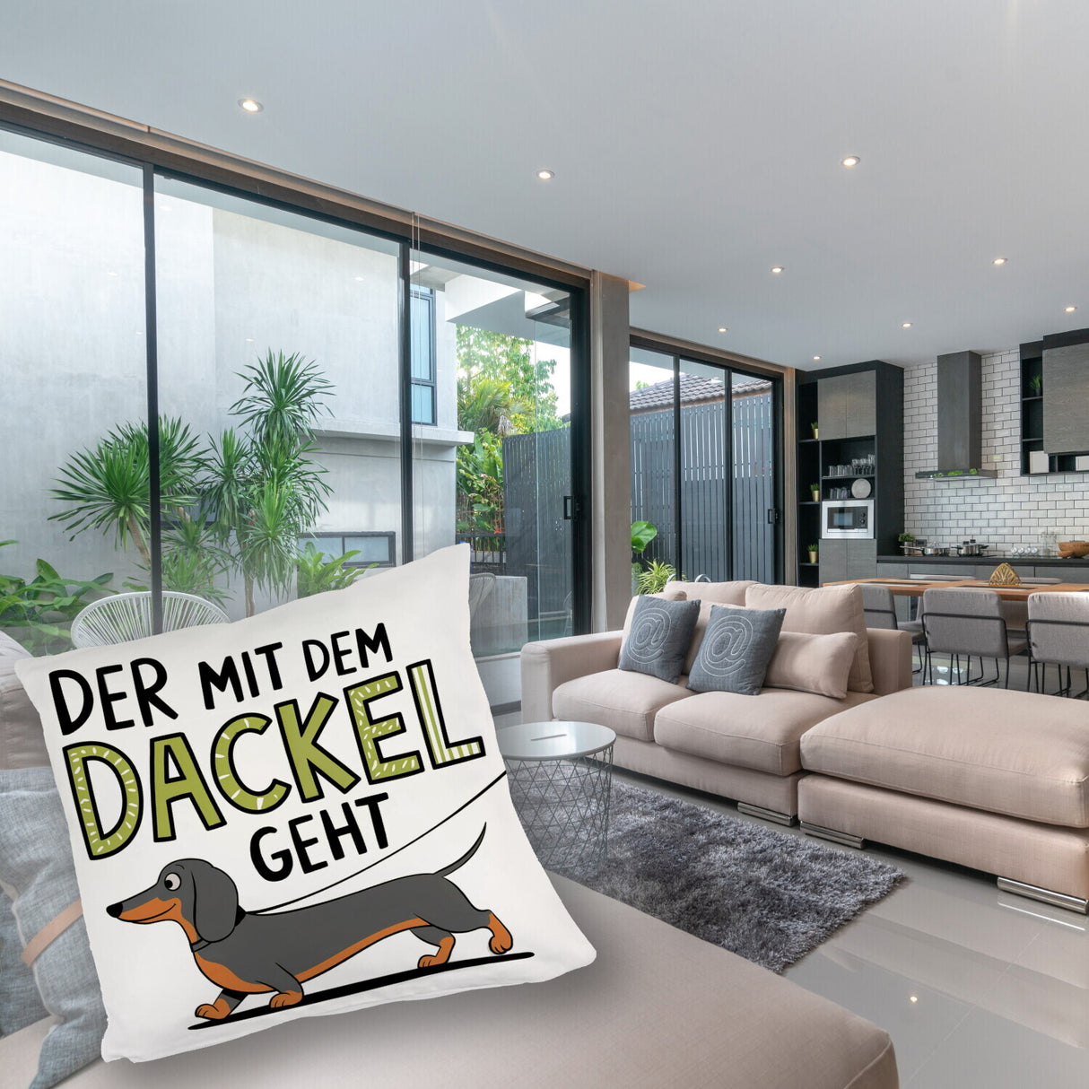 Pummeliger Dackel - Der mit dem Dackel Kissen