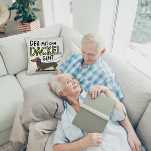 Pummeliger Dackel - Der mit dem Dackel Kissen