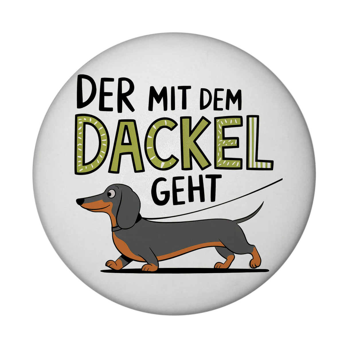 Pummeliger Dackel - Der mit dem Dackel Magnet