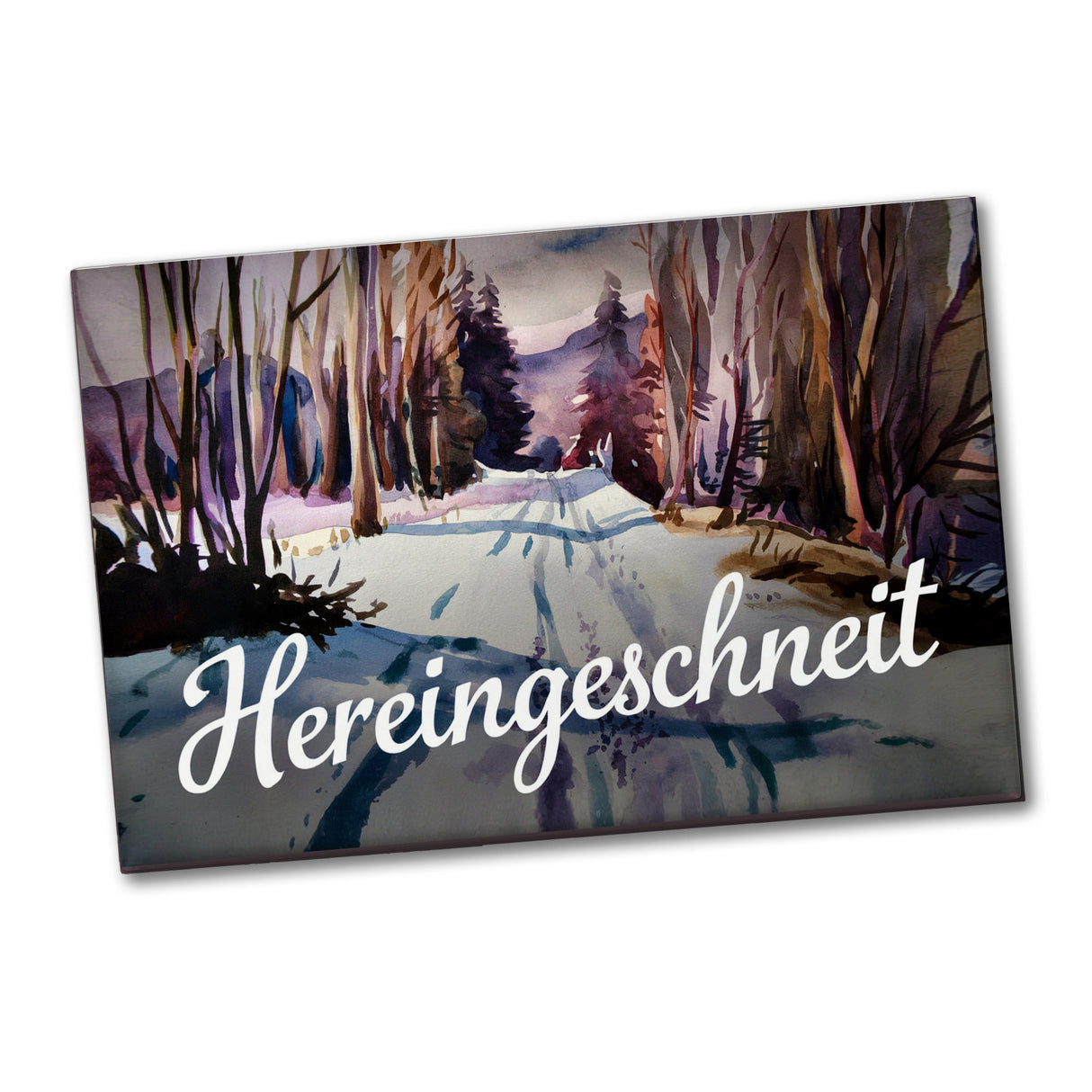 Schneepfad Hereingeschneit Souvenir Souvenir Magnet