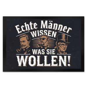 Echte Männer wissen, was sie wollen Fußmatte in 35x50 cm mit Gentlemans