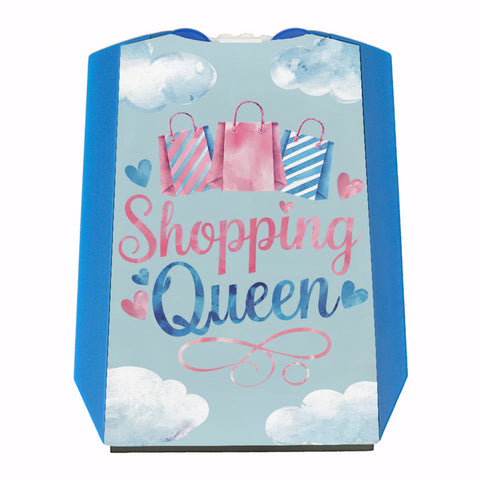 Shopping Queen Parkscheibe mit Einkaufstaschen und Herzen