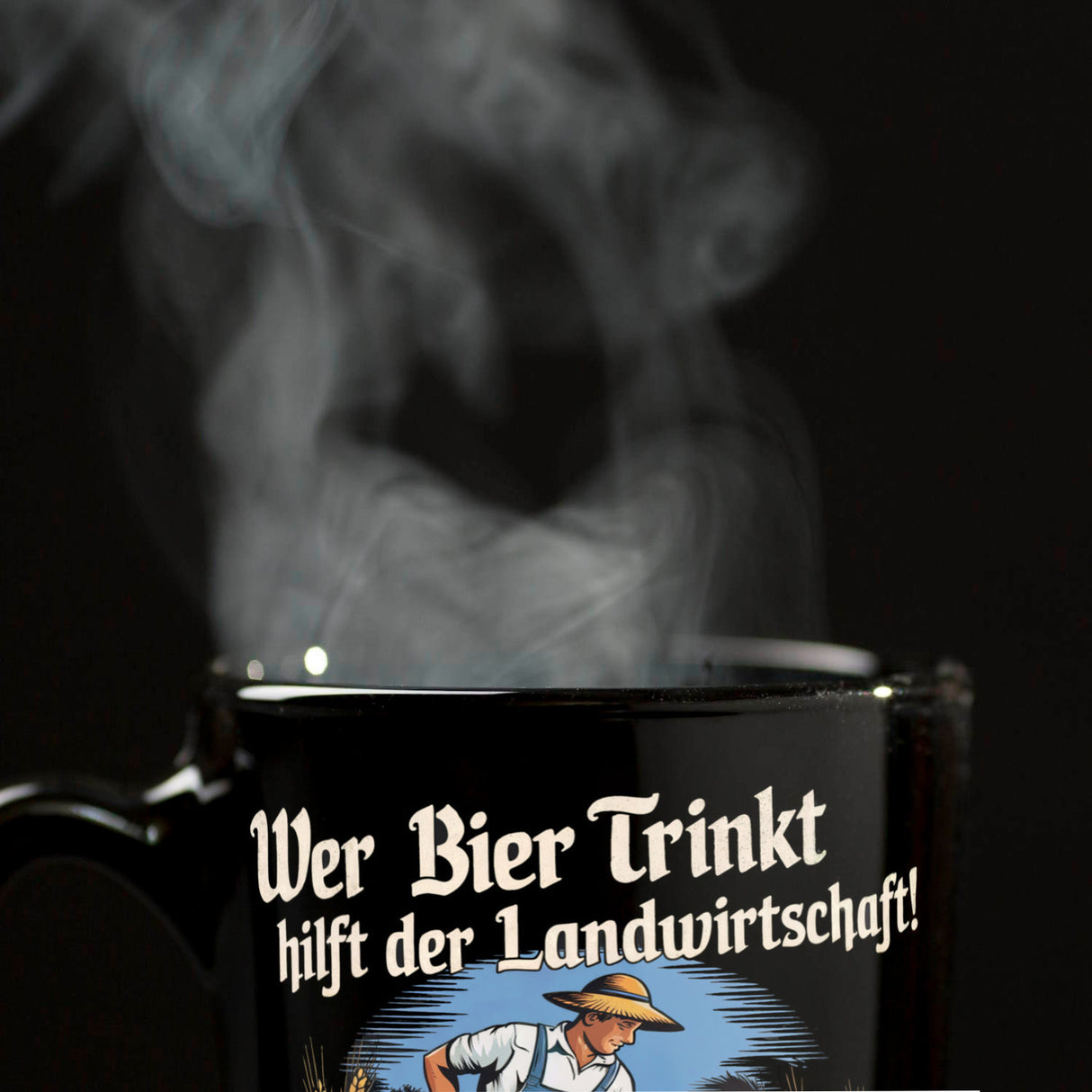 Wer Bier trinkt hilft der Landwirtschaft Tasse