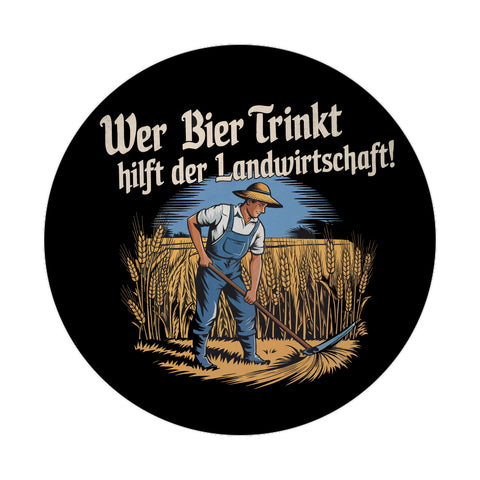 Wer Bier trinkt hilft der Landwirtschaft Magnet