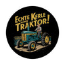 Bauer auf grünem Traktor - Echte Kerle fahren Traktor Magnet