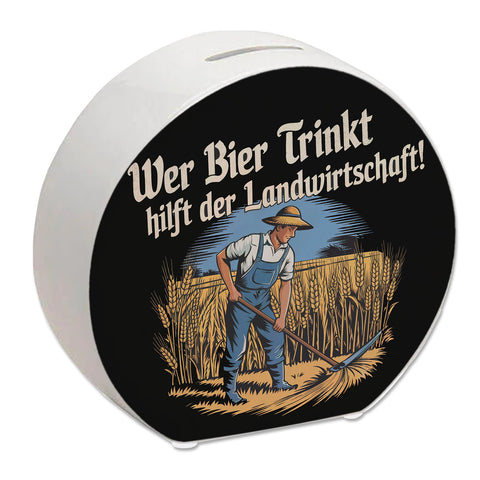 Wer Bier trinkt hilft der Landwirtschaft! Spardose