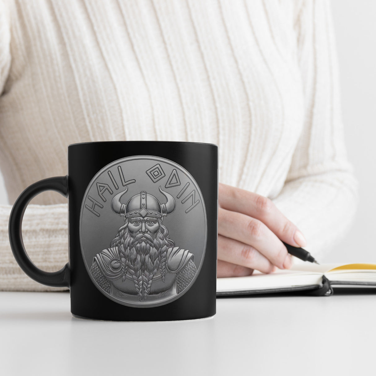 HAIL ODIN Tasse - Silbernes Amulett