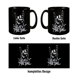 Rockzeichen Hand - Heavy Metal Tasse