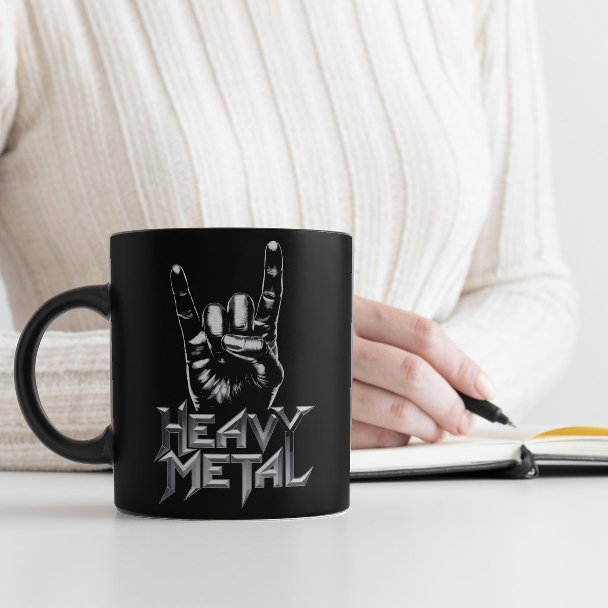 Rockzeichen Hand - Heavy Metal Tasse