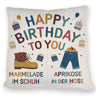 Happy Birthday to you Marmelade im Schuh Kissen