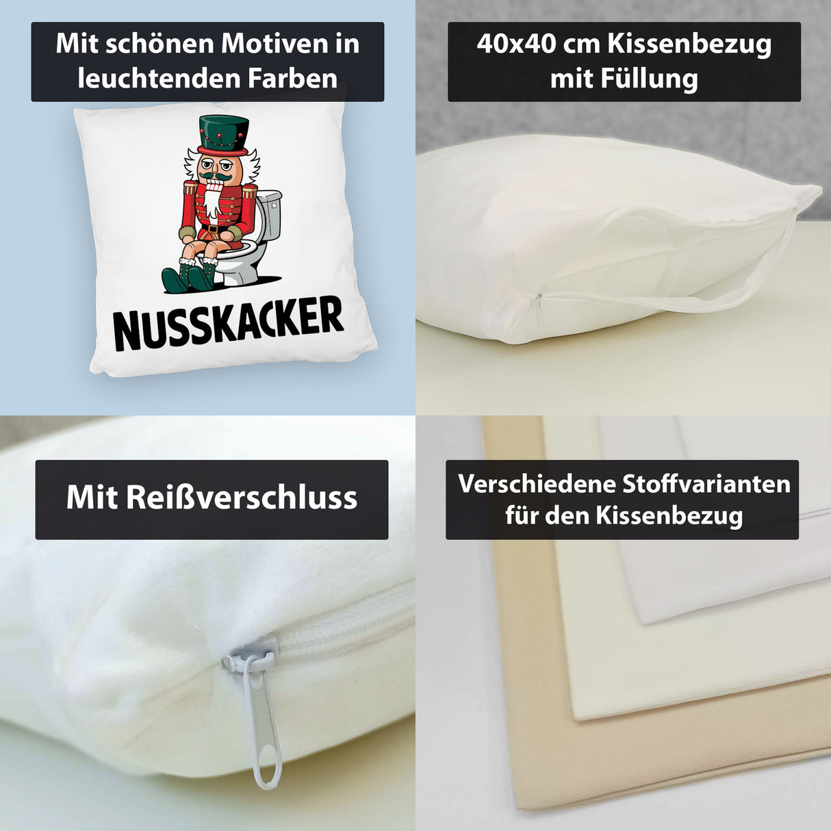 Nussknacker auf Toilette Kissen - Nusskacker