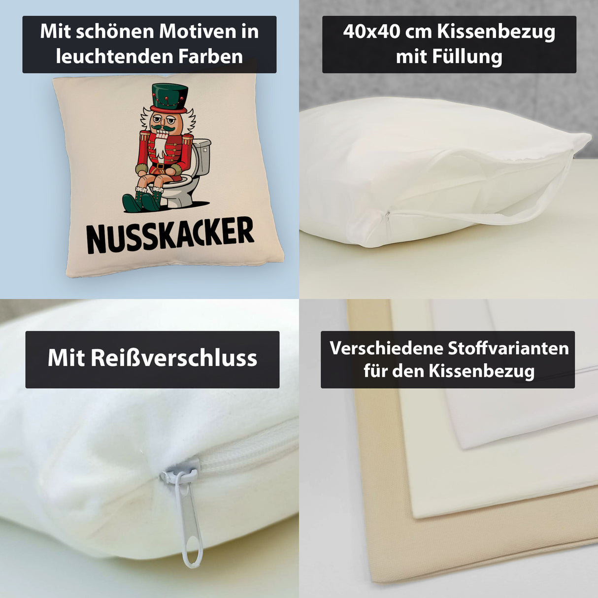 Nussknacker auf Toilette Kissen - Nusskacker