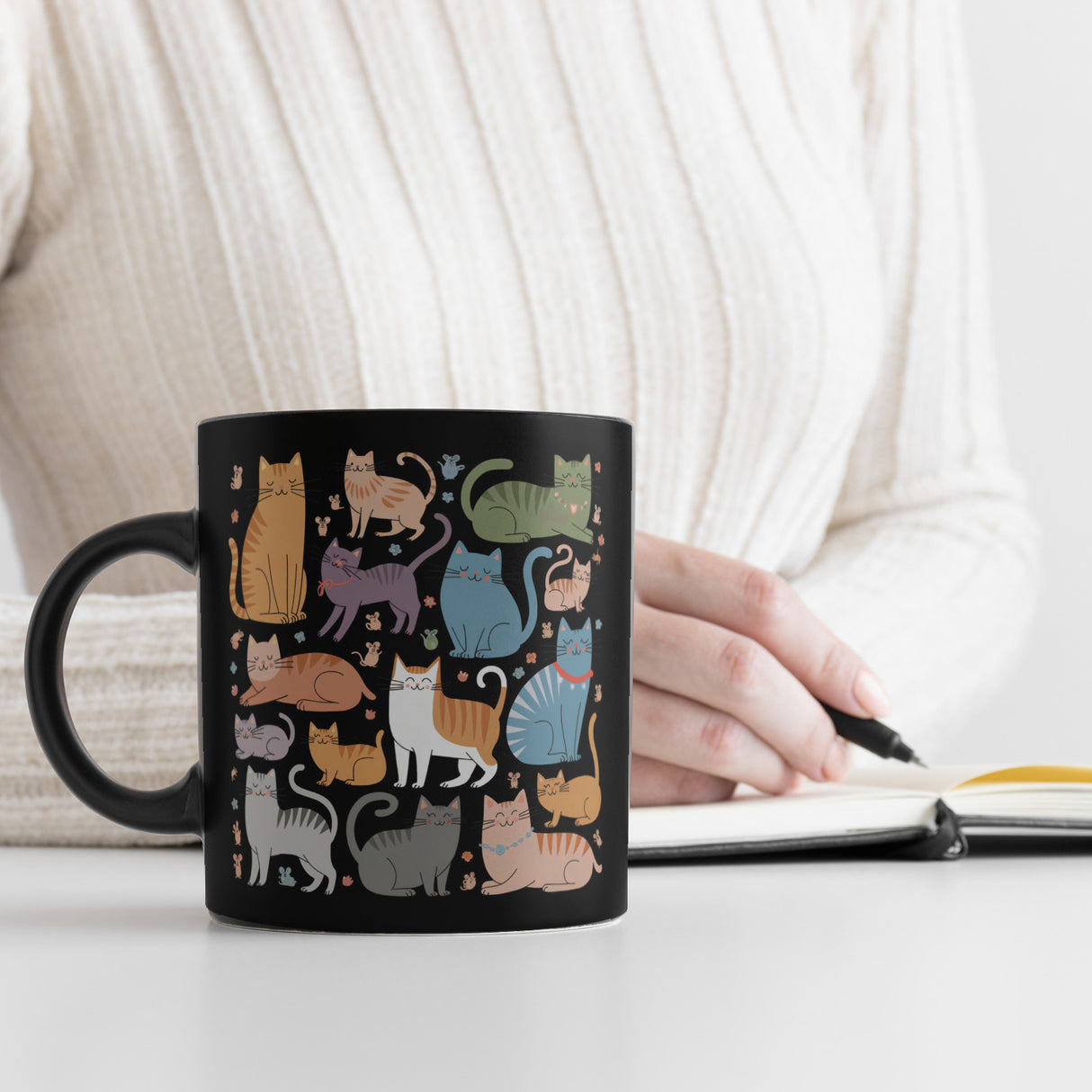 Katz und Maus Tasse für Tierliebhaber