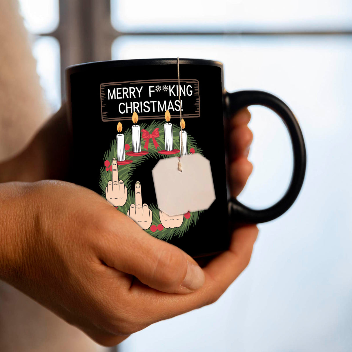 Adventskranz Merry F**king Christmas Tasse