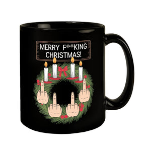 Adventskranz Merry F**king Christmas Tasse