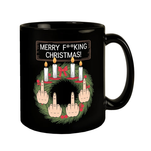 Adventskranz Merry F**king Christmas Tasse