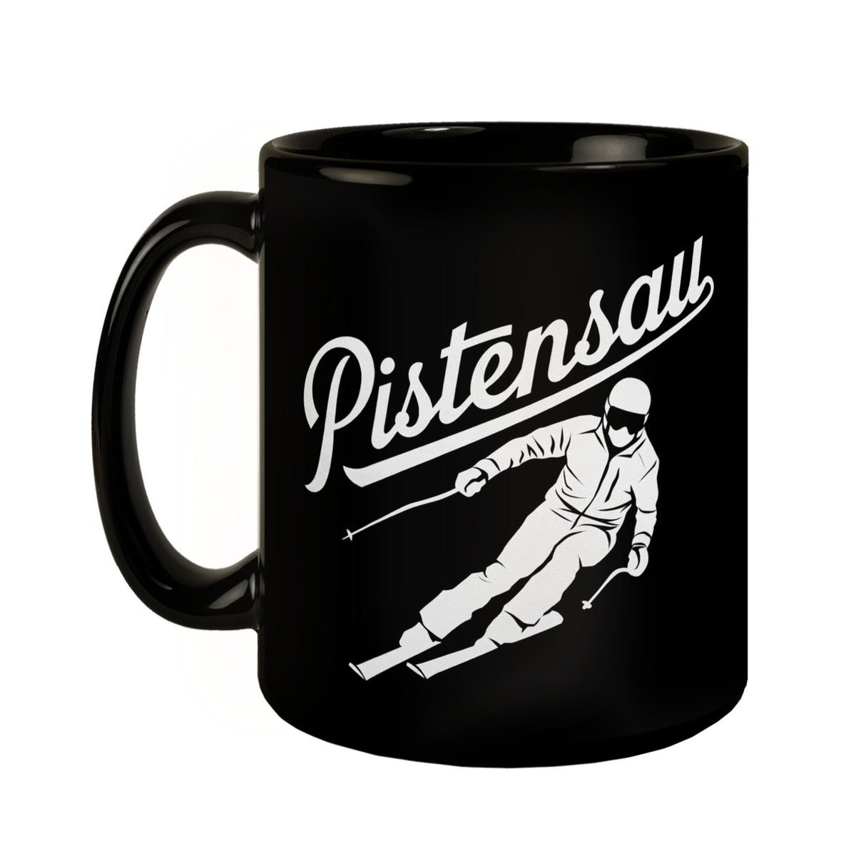 Skifahrer Pistensau Tasse