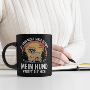 Labrador mit Sonnenbrille - Hund wartet auf mich Tasse