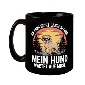 Labrador mit Sonnenbrille - Hund wartet auf mich Tasse