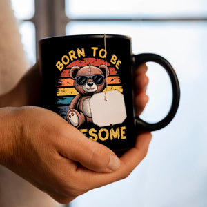 Bär mit Sonnenbrille - Born to be awesome Tasse