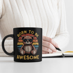 Bär mit Sonnenbrille - Born to be awesome Tasse