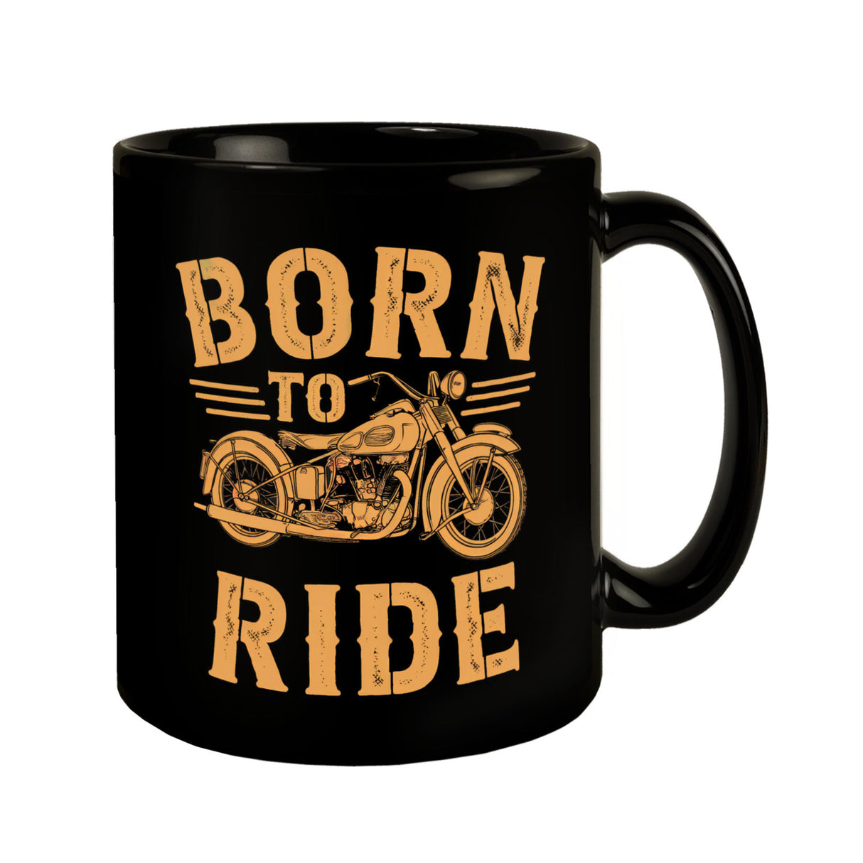 Vintage-Motorrad Born to Ride Tasse