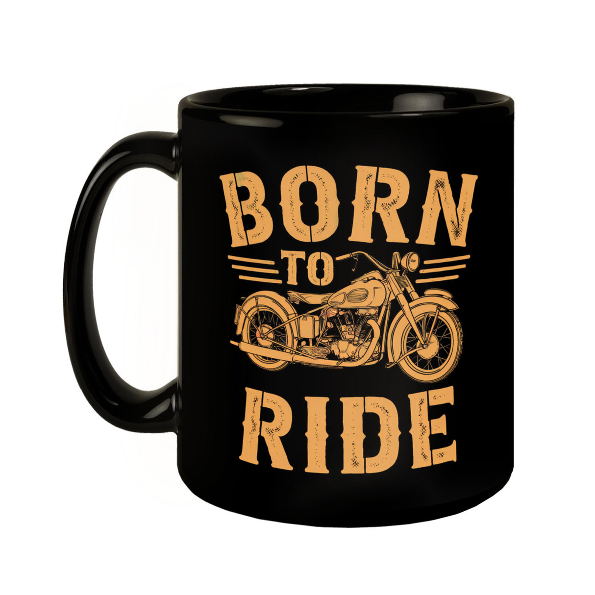 Vintage-Motorrad Born to Ride Tasse