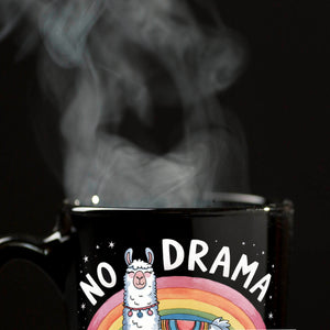 Lama mit Regenbogen - No Drama Lama Tasse