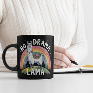 Lama mit Regenbogen - No Drama Lama Tasse