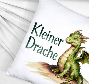 niedlicher grüner kleiner Drache Kissen