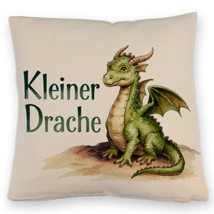 niedlicher grüner kleiner Drache Kissen