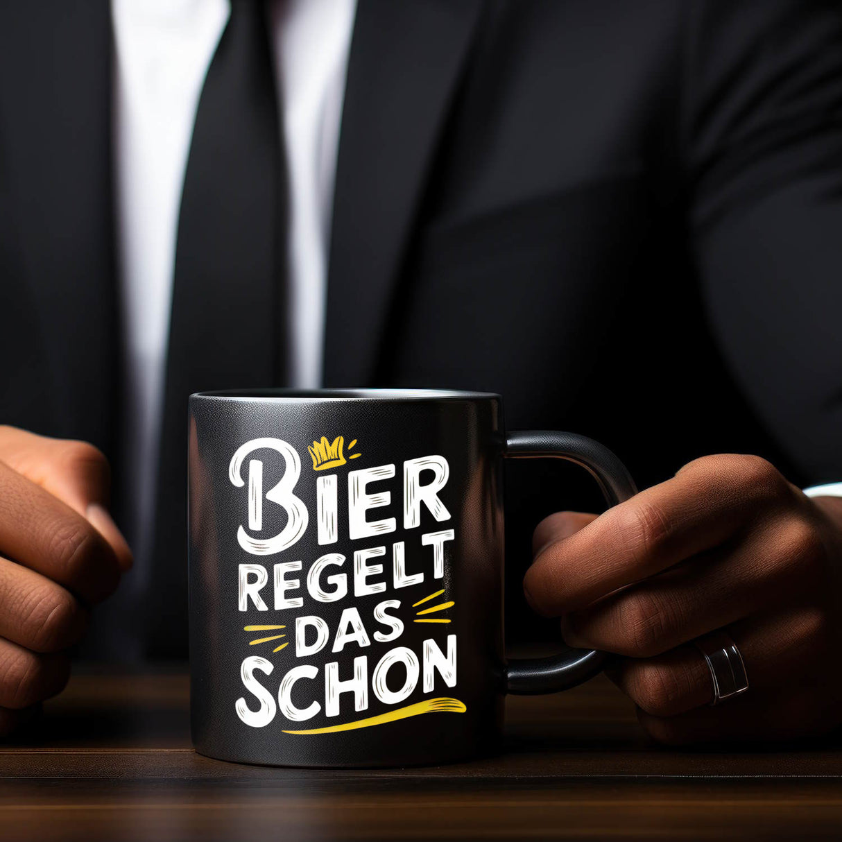 Bier regelt das schon Kaffeebecher