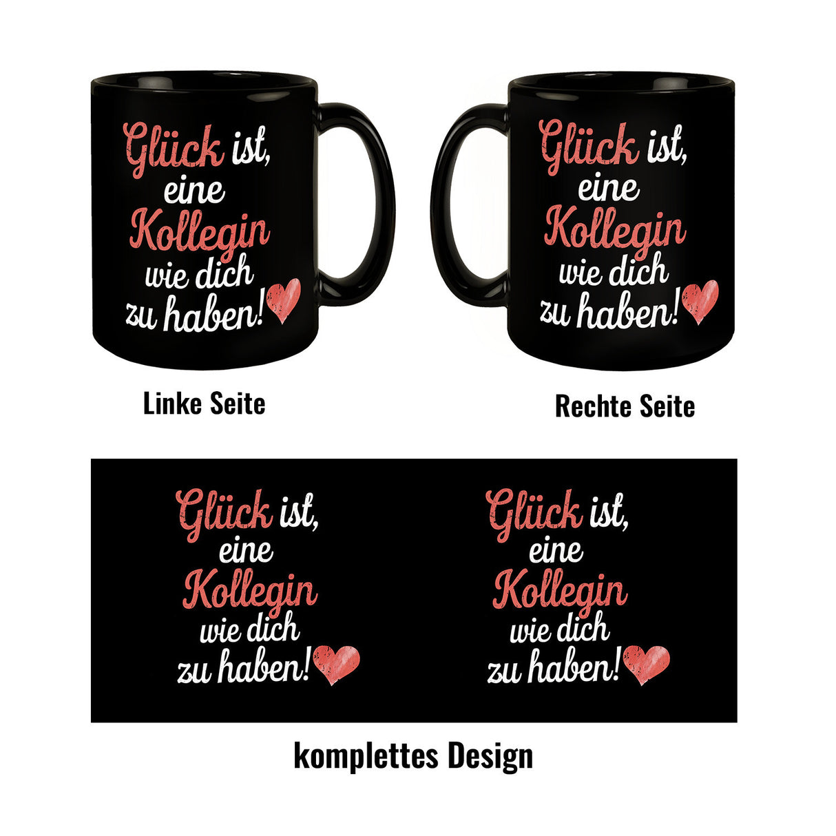 Glück ist eine Kollegin wie dich zu haben Tasse