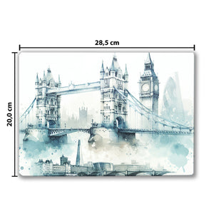 Tower Bridge London Schneidebrett aus Glas Glas