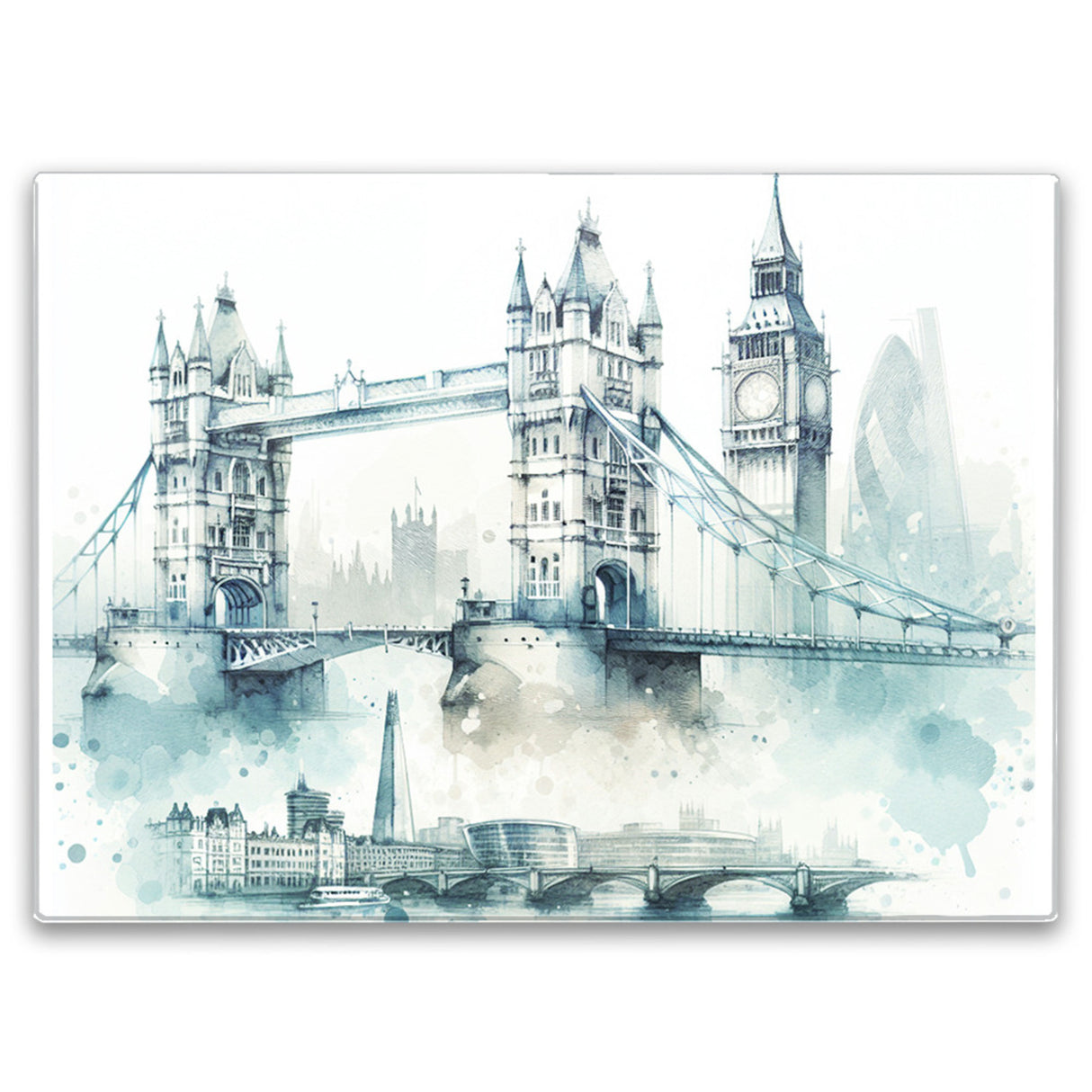 Tower Bridge London Schneidebrett aus Glas Glas