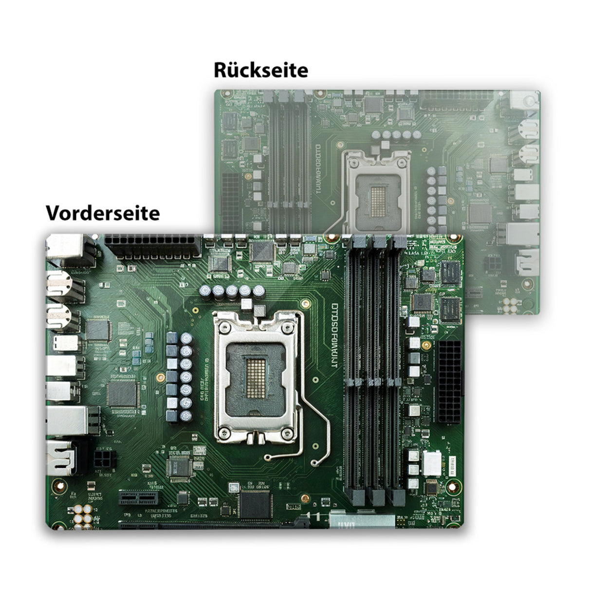 Motherboard Hauptplatine Schneidebrett aus Glas - Technologisches Design für Ihre Küche