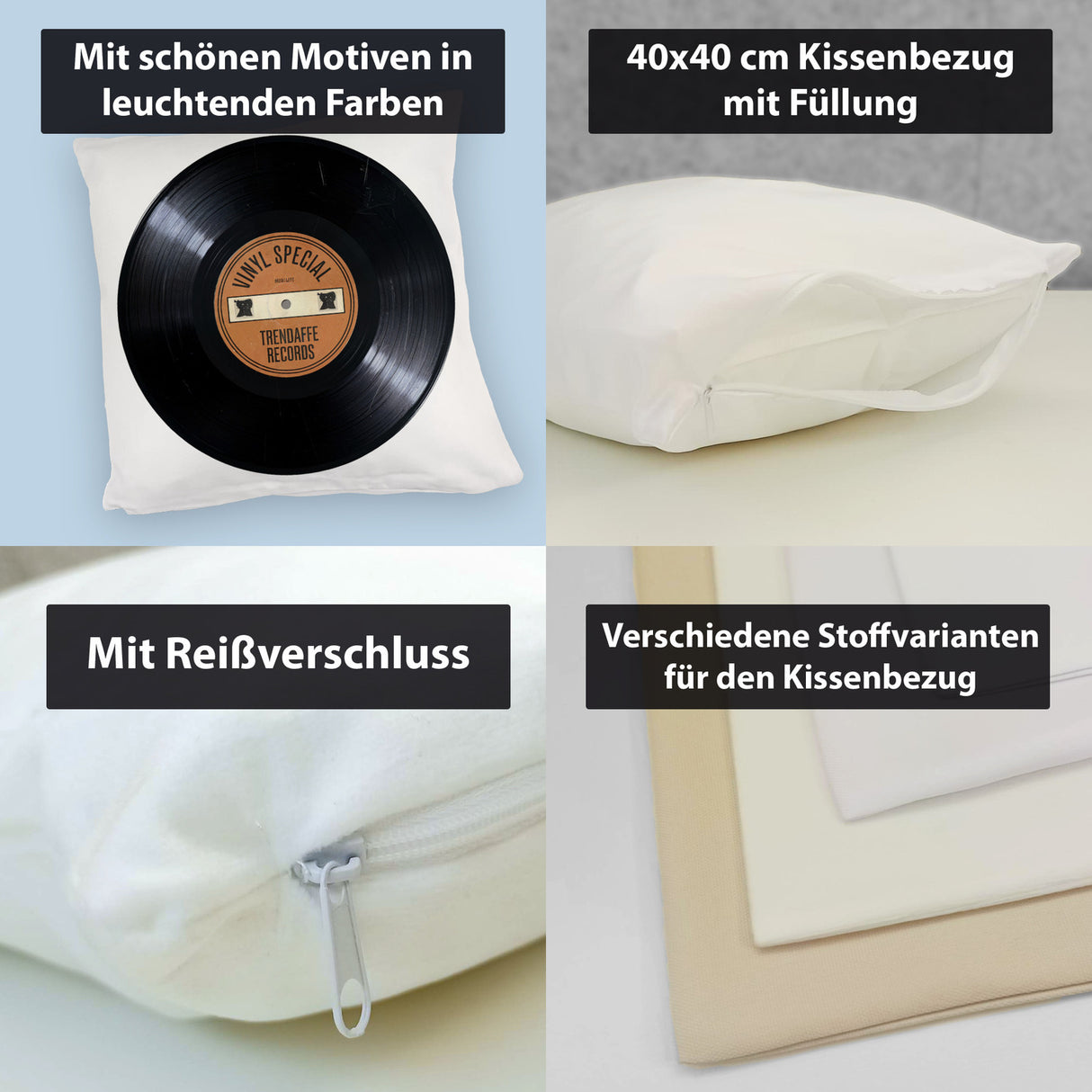 Schallplatten Vinyl Special Kissen