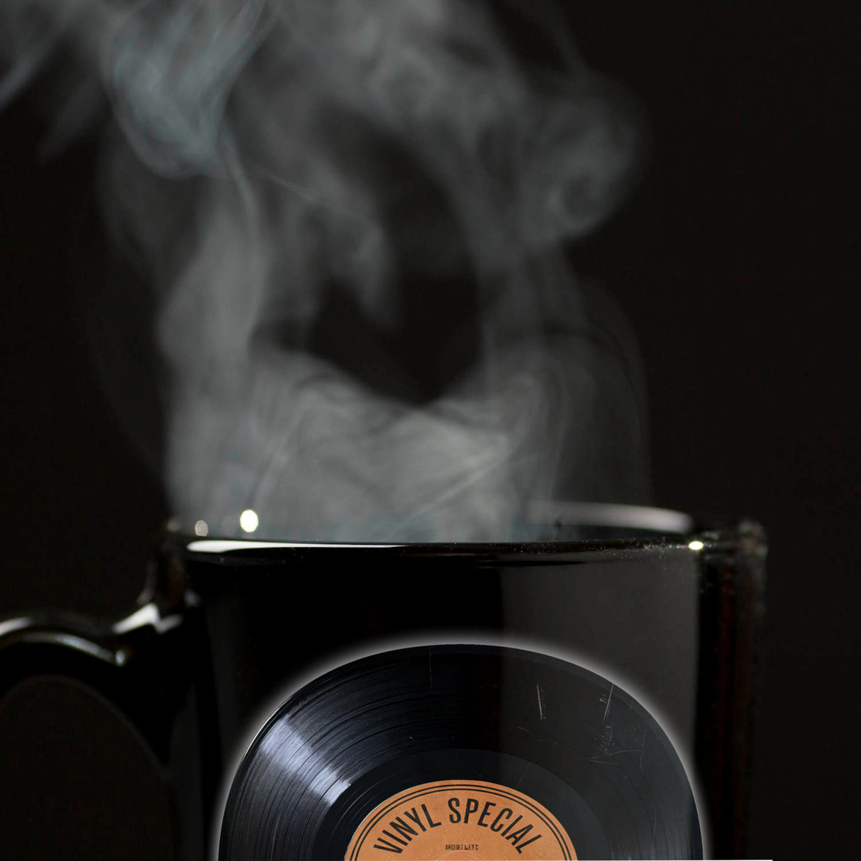 Schallplatte Retro-Label Vinyl Special Tasse