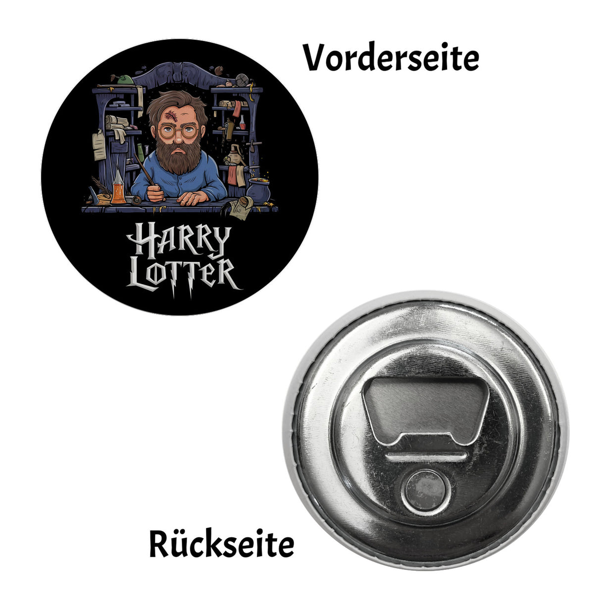 Bärtiger Zauberlehrling Harry Lotter Magnet