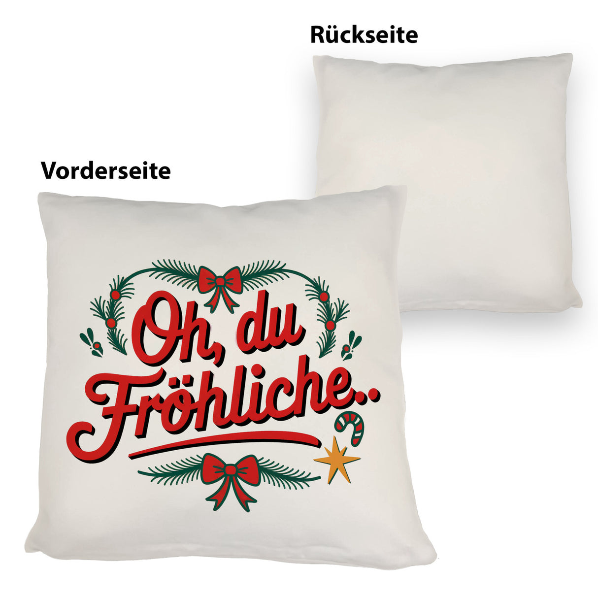 Festliches Kissen - Oh du Fröhliche…