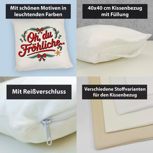 Festliches Kissen - Oh du Fröhliche…