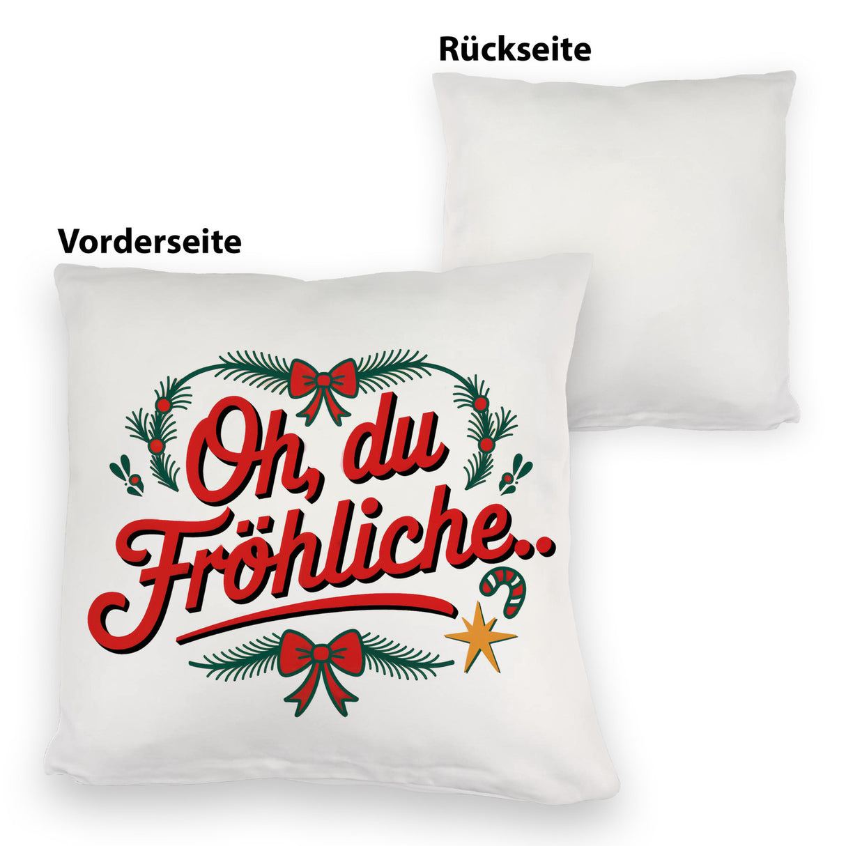 Festliches Kissen - Oh du Fröhliche…