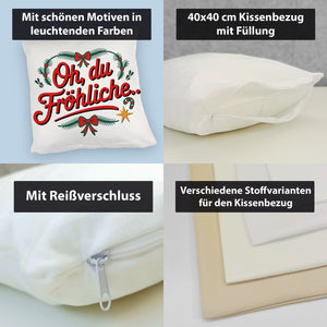 Festliches Kissen - Oh du Fröhliche…