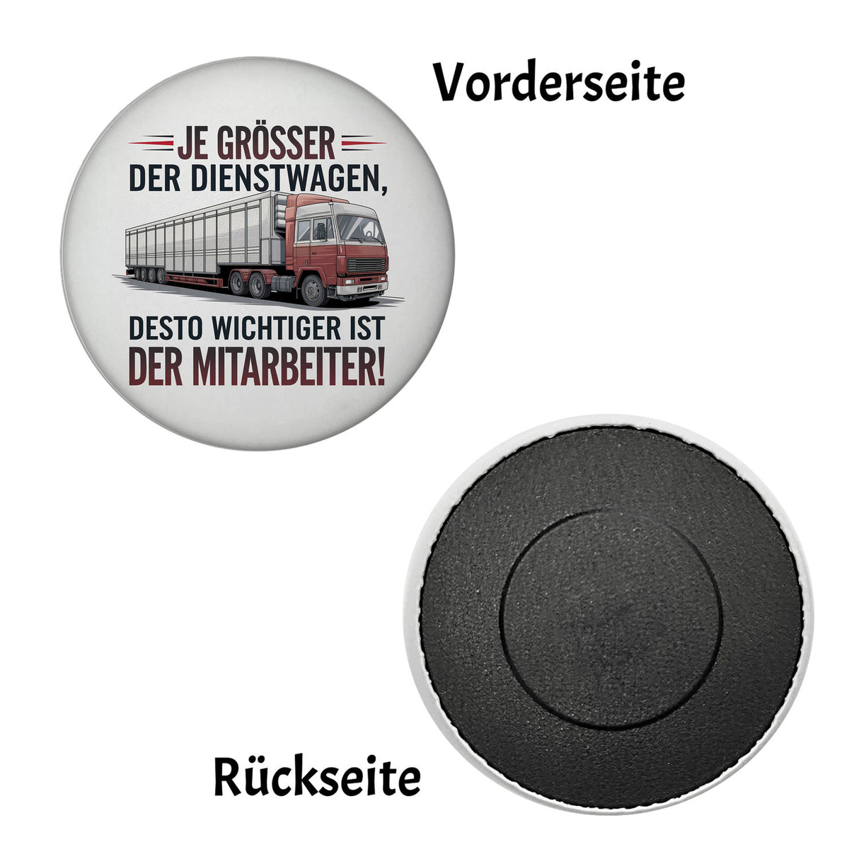 Lastwagen mit Anhänger - Wichtiger Mitarbeiter Magnet