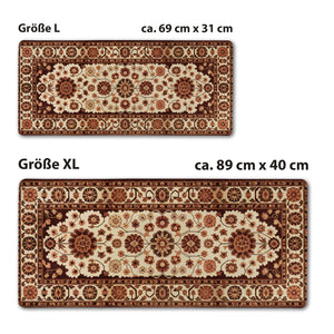 Orientalischer Teppich Schreibtischunterlage 69x31cm XXL Mauspad - Stilvolle und Funktionale Bürodekoration